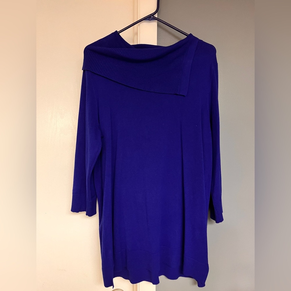 Vibrant Blue Off-Shoulder Top